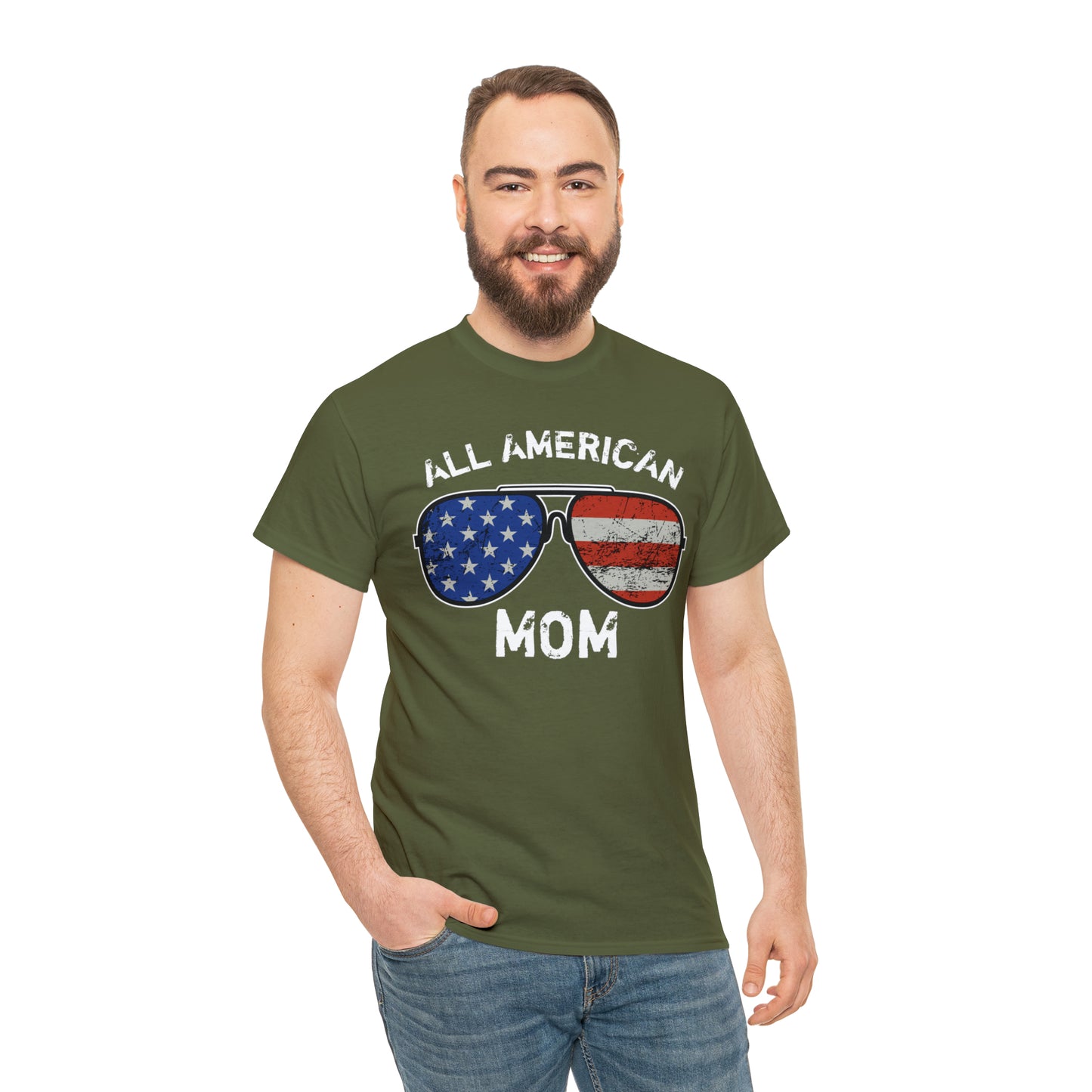 All American Mom Heavy Cotton Tee