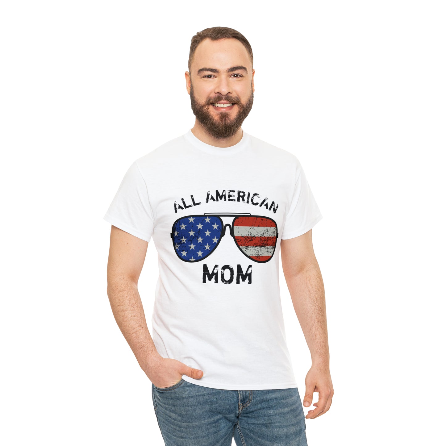 All American Mom Heavy Cotton Tee