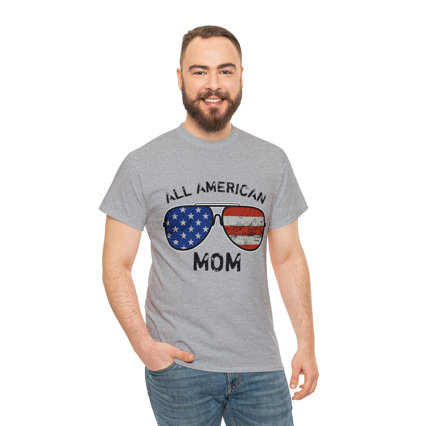 All American Mom Heavy Cotton Tee