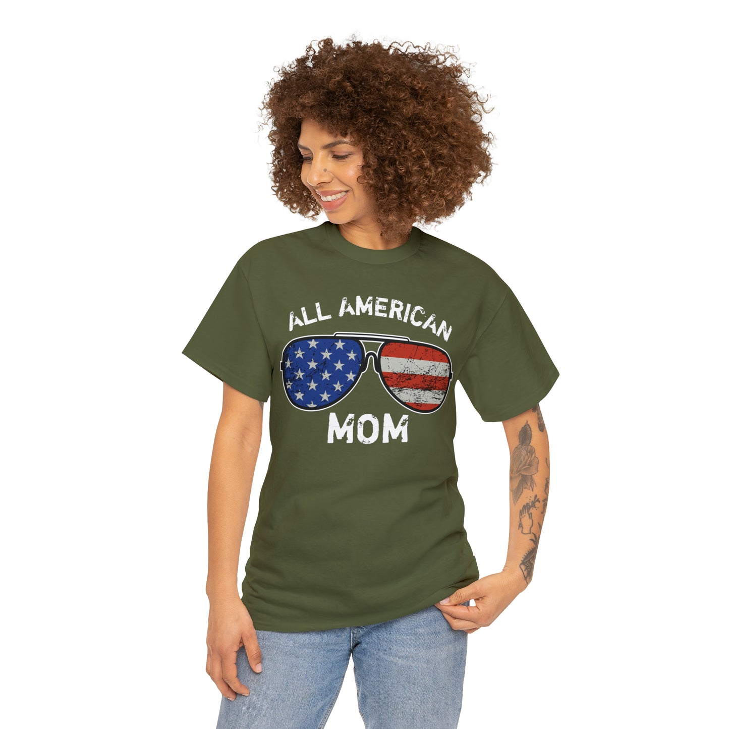 All American Mom Heavy Cotton Tee