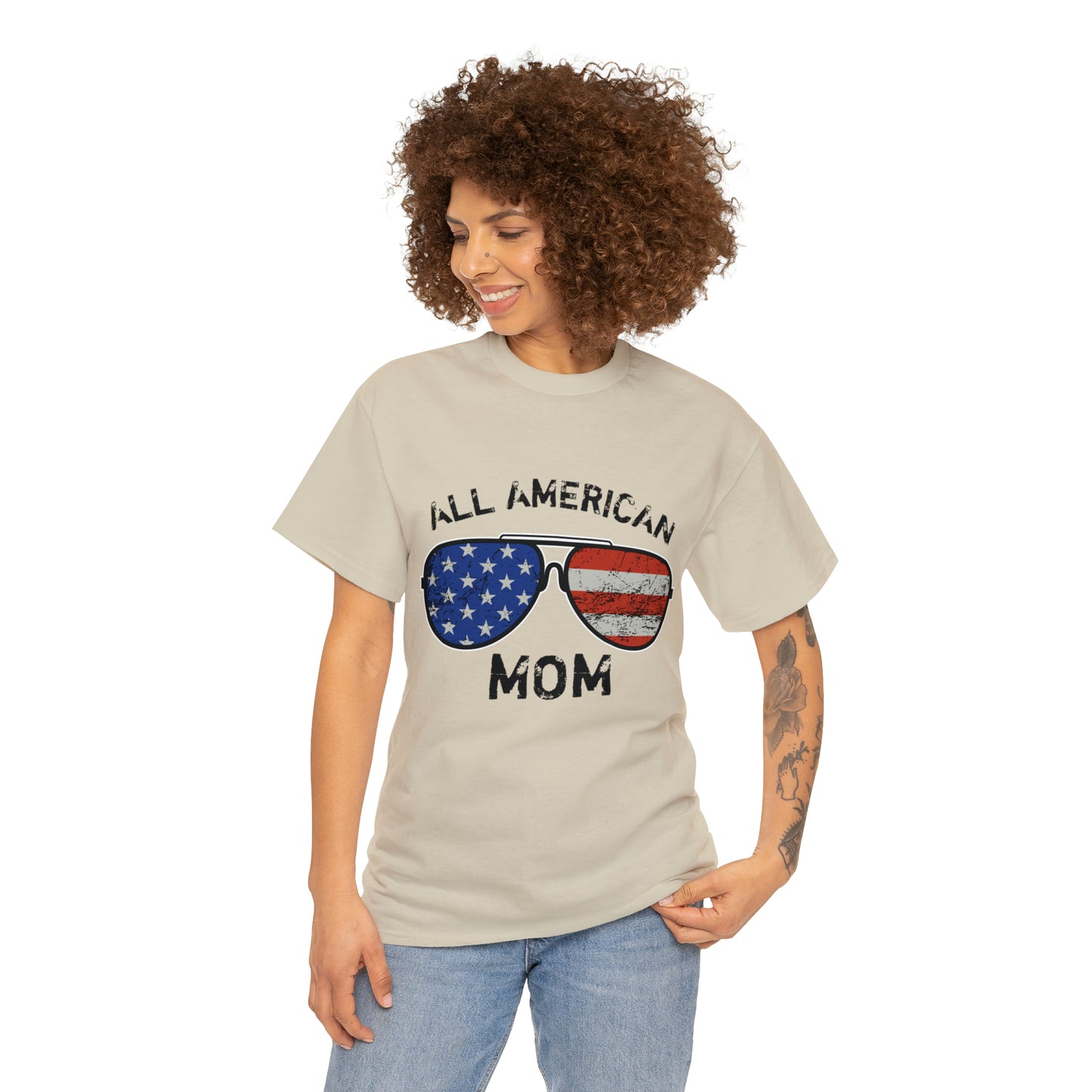 All American Mom Heavy Cotton Tee