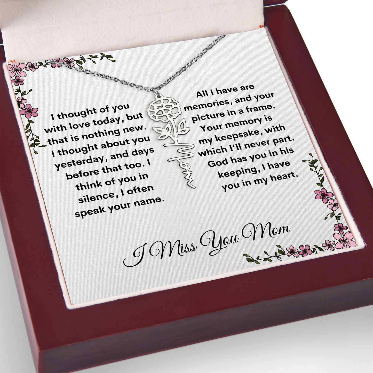 Personalized Memorial Gift Loss of Mother for Daughter from Grandma/Friend/Father