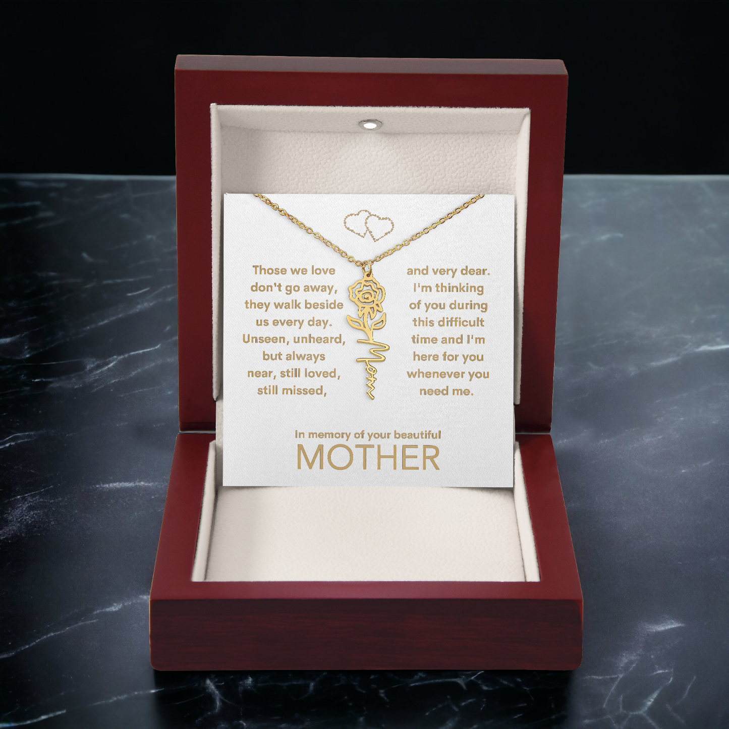 Customized Memorial Gift Loss of Mother for Daughter from Grandma, Friend, or Father