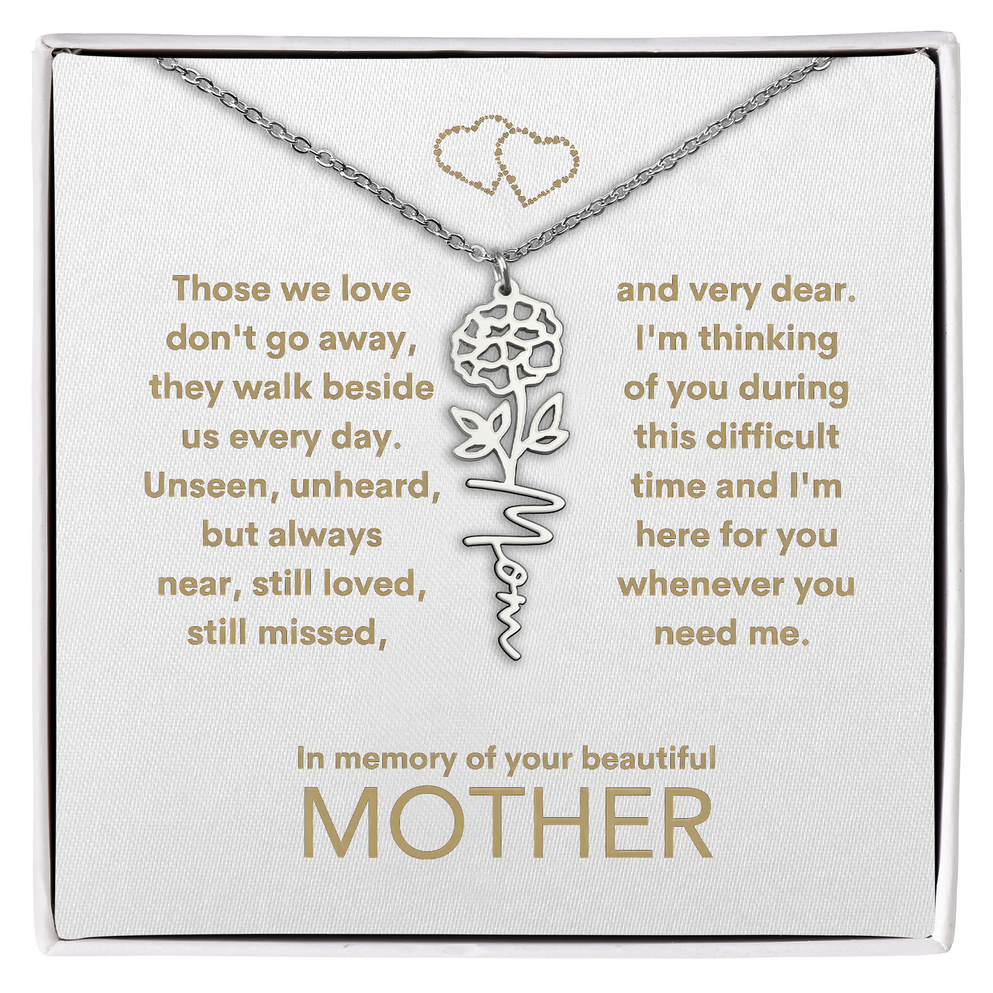 Customized Memorial Gift Loss of Mother for Daughter from Grandma, Friend, or Father