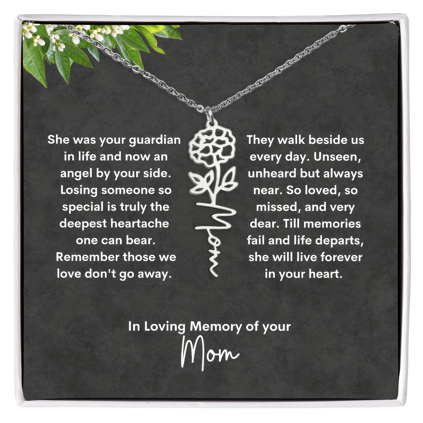 Custom Memorial Gift Loss of Mother for Daughter from Grandma, Friend, or Father