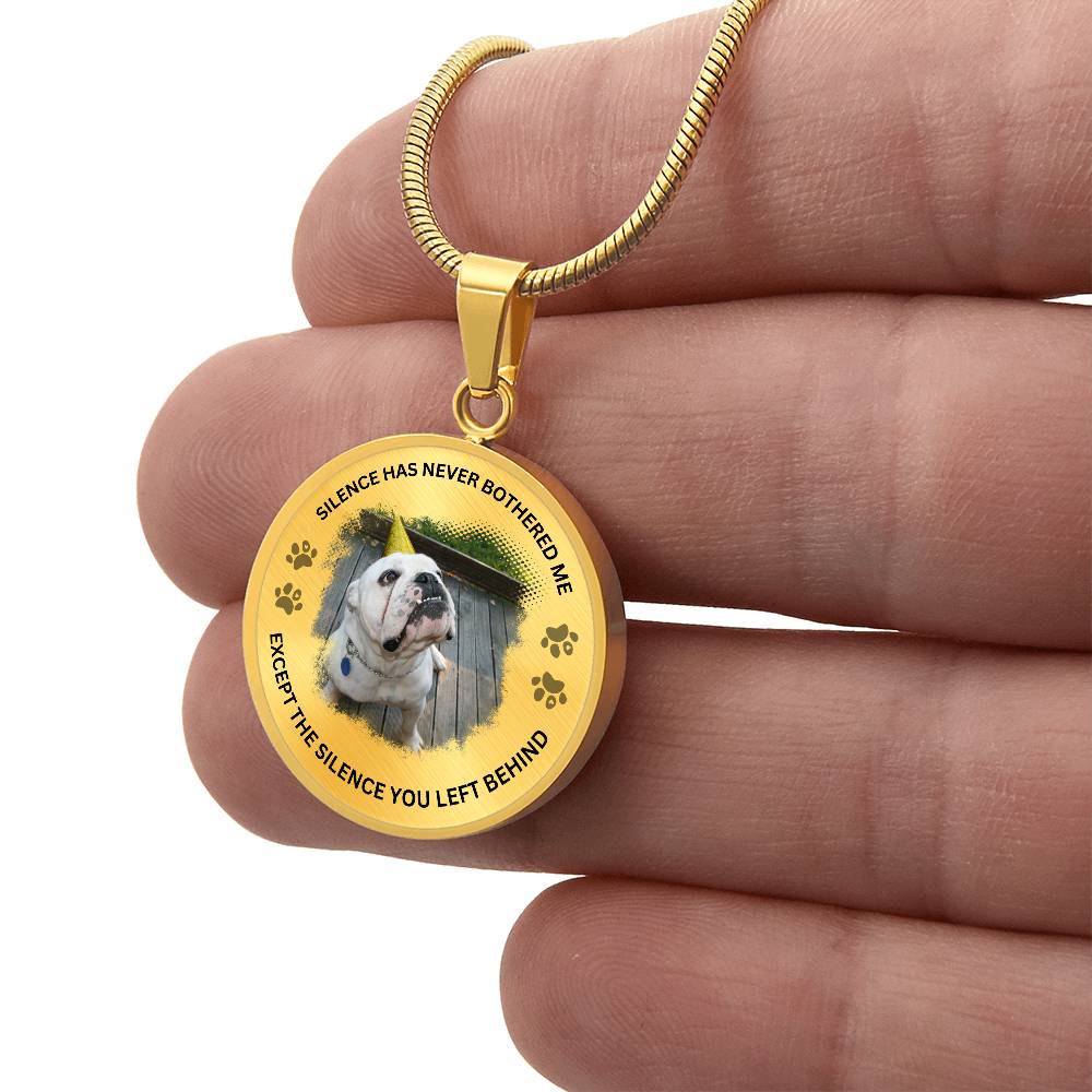 Silence You Left Personalized Pet Memorial Necklace