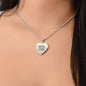 Mama Bear Heart Engraved Necklace | 2 Cubs | Personalized Engraving
