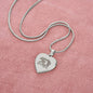 Mama Bear Heart Engraved Necklace | 1 Cub | Personalized Engraving