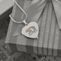 Mama Bear Heart Engraved Necklace | 1 Cub | Personalized Engraving