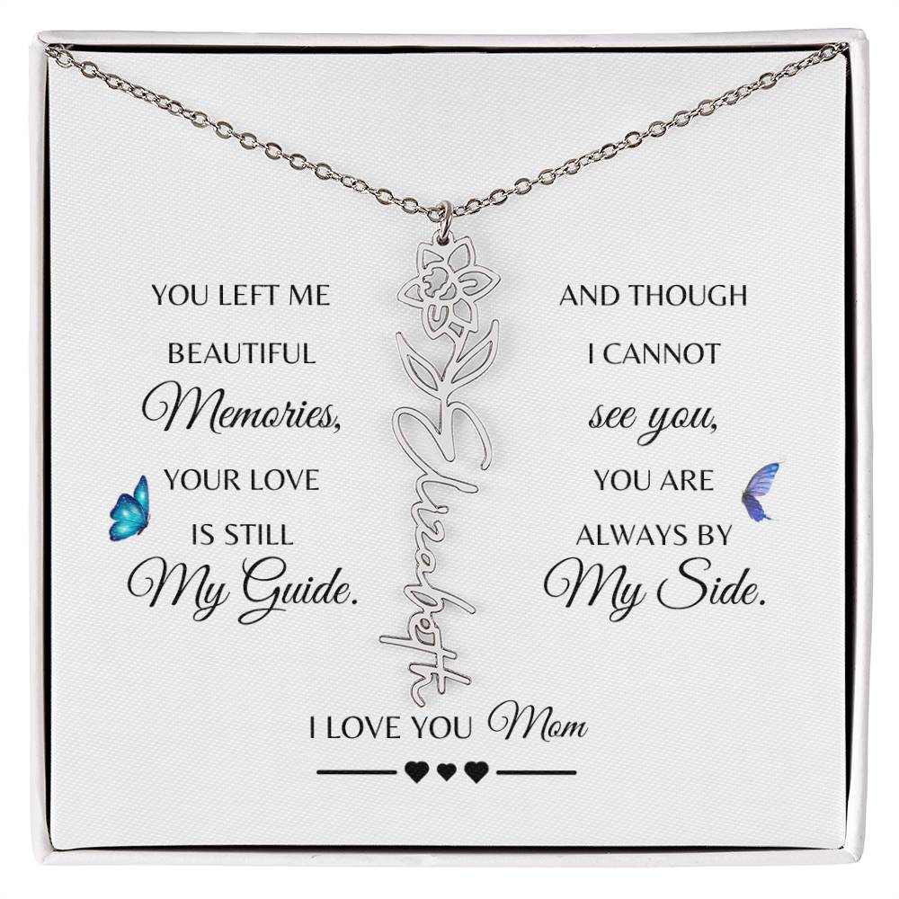 Memorial Gift Loss of Mother for Daughter | In Loving Memory Jewelry from Dad or Grandma for Loss of Mother | Sympathy Gift