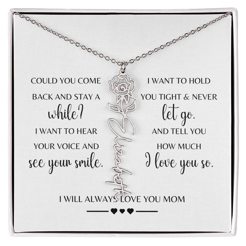 Sympathy Gift Loss of Mother for Daughter | Memorial Jewelry from Grandma or Dad for Loss of Mother | Grief