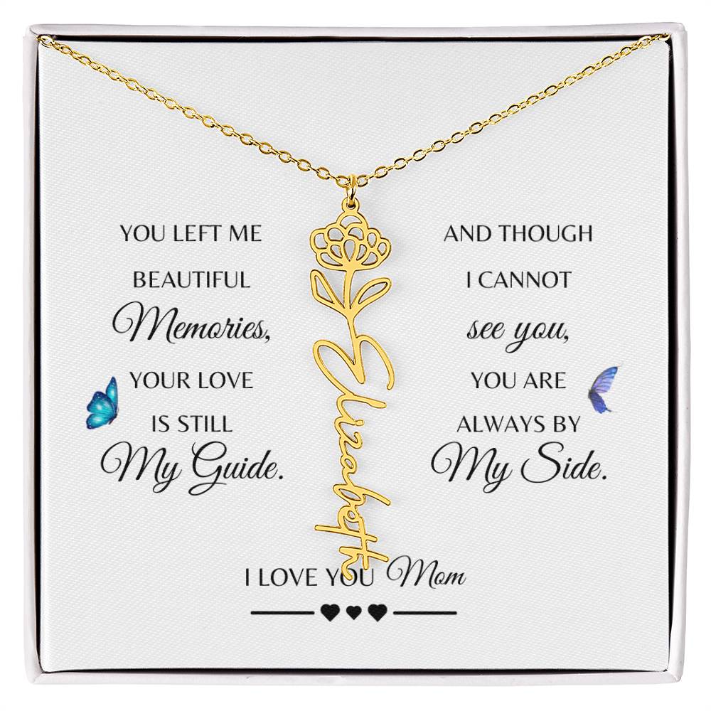 Memorial Gift Loss of Mother for Daughter | In Loving Memory Jewelry from Dad or Grandma for Loss of Mother | Sympathy Gift