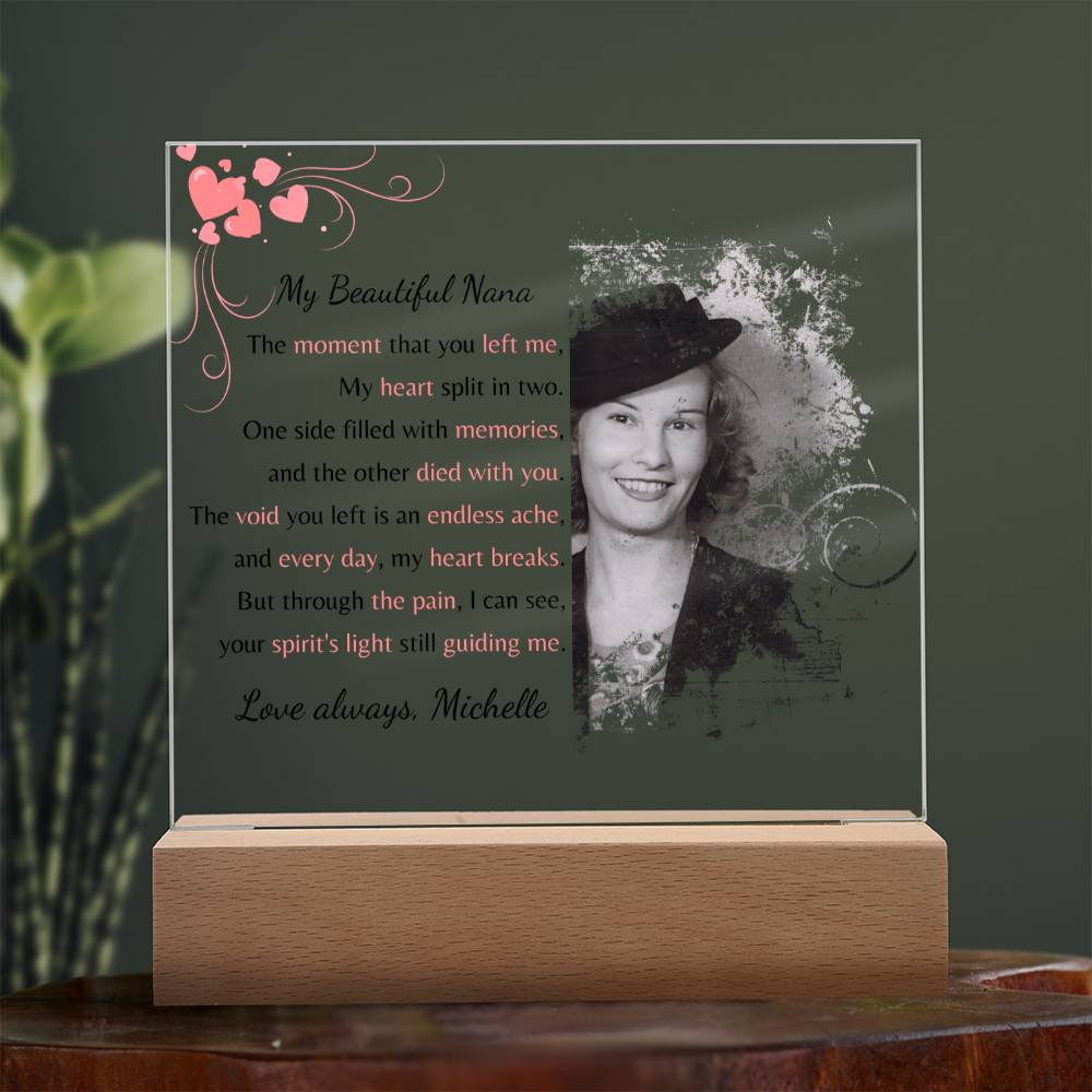 Every Day My Heart Breaks Personalized Acrylic Plaque