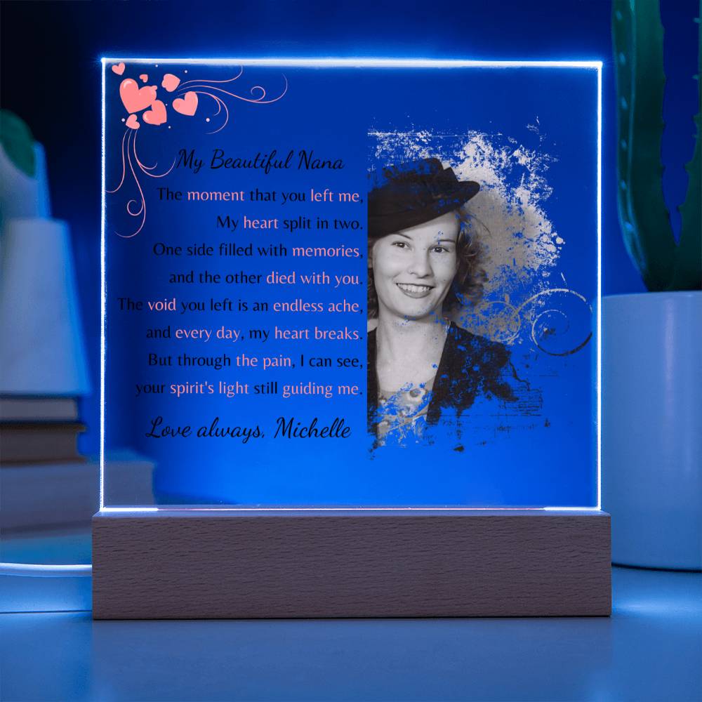 Every Day My Heart Breaks Personalized Acrylic Plaque