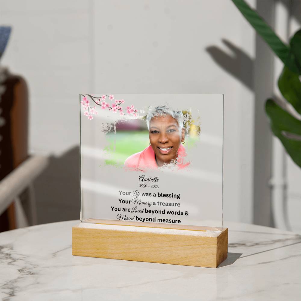 Your Life Was A Blessing Acrylic Plaque