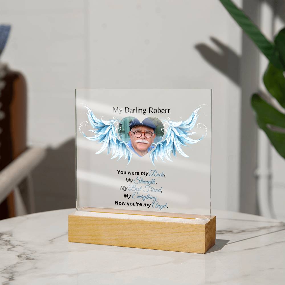 You Were My Rock Personalized Acrylic Plaque
