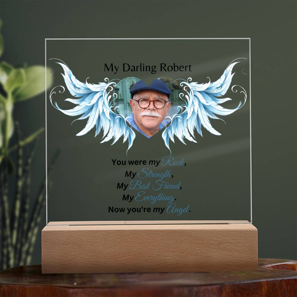You Were My Rock Personalized Acrylic Plaque