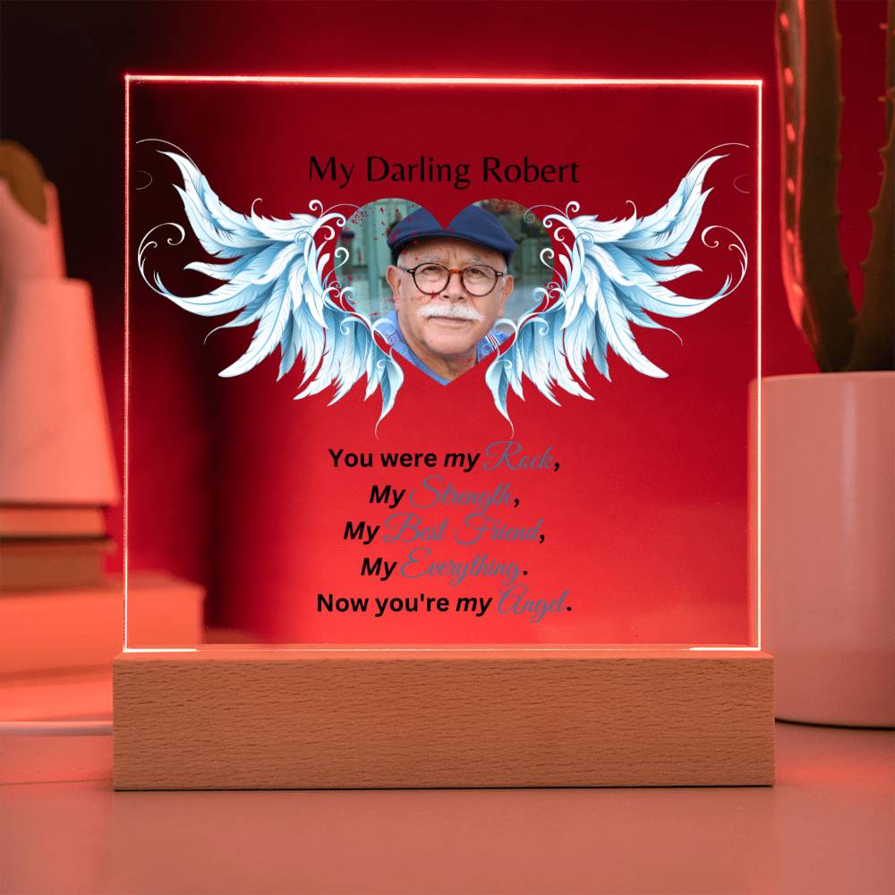 You Were My Rock Personalized Acrylic Plaque