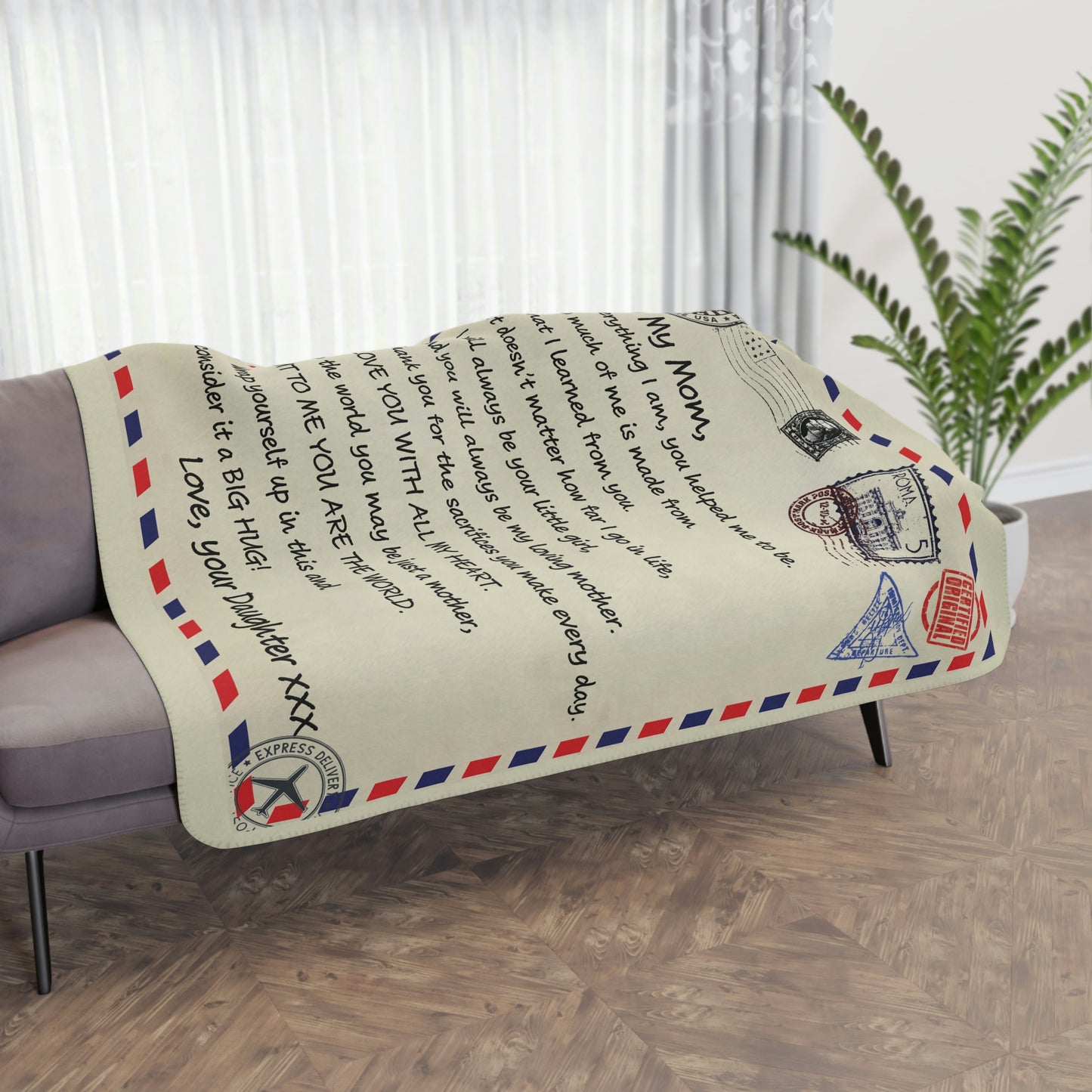 Mom | Always Be Your Little Girl | Sherpa Blanket