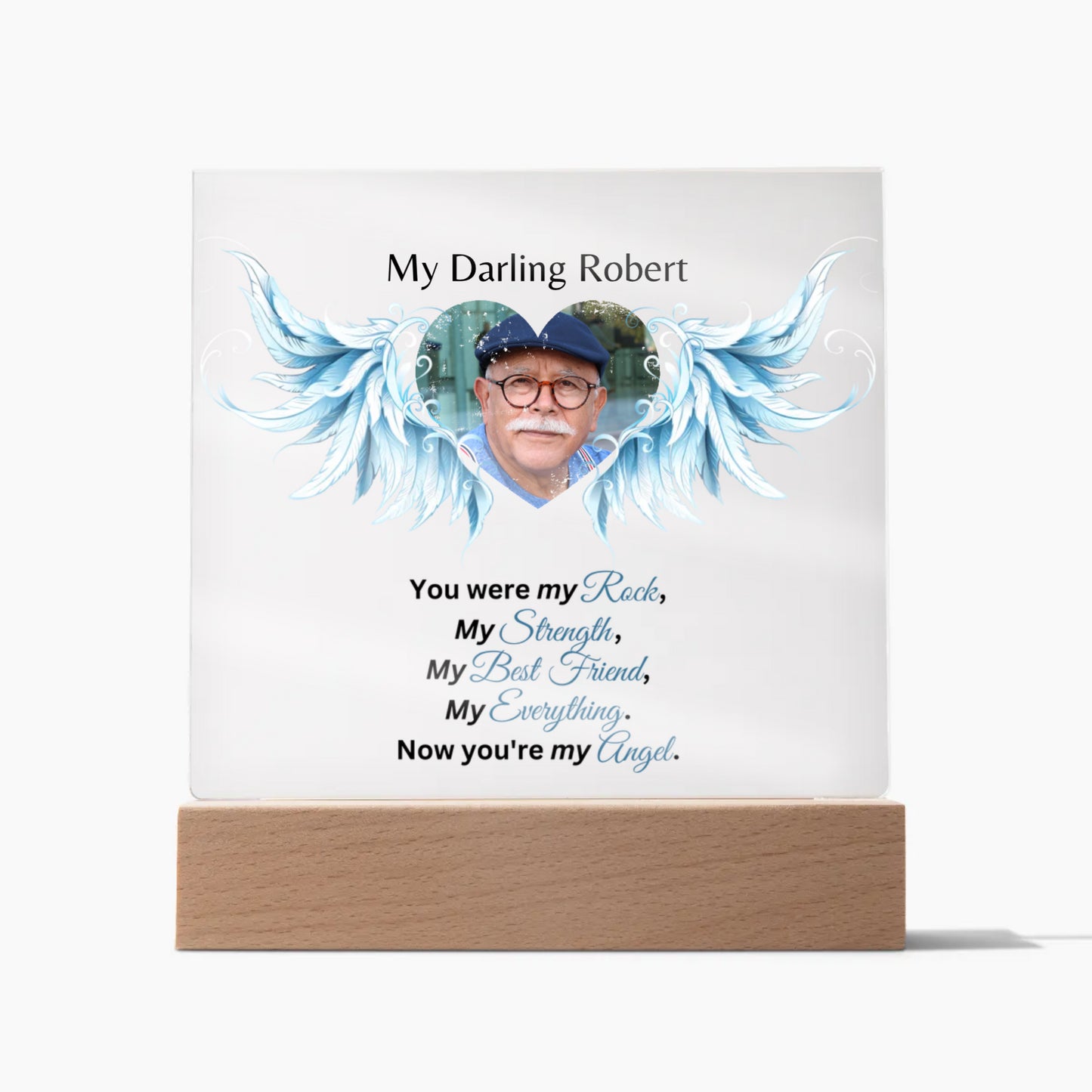 You Were My Rock Personalized Acrylic Plaque