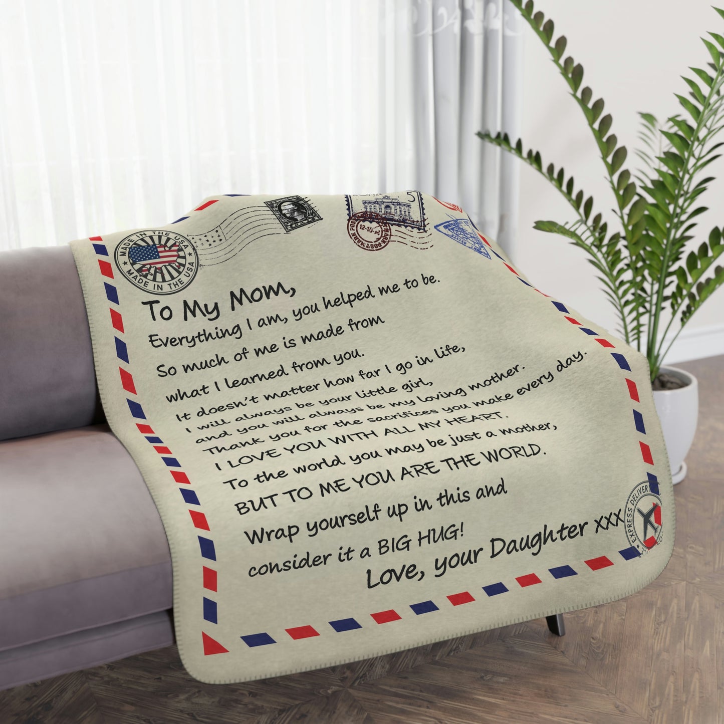 Mom | Always Be Your Little Girl | Sherpa Blanket