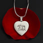 Mama Bear Heart Engraved Necklace | 3 Cubs | Personalized Engraving