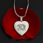 Mama Bear Heart Engraved Necklace | 1 Cub | Personalized Engraving