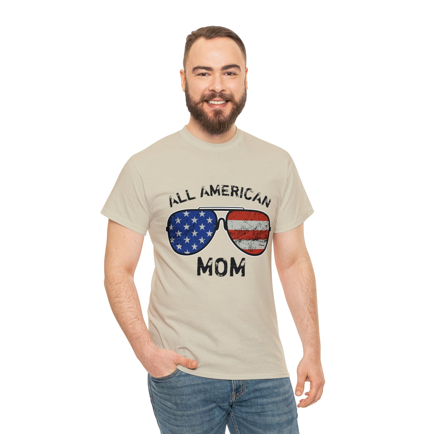 All American Mom Heavy Cotton Tee