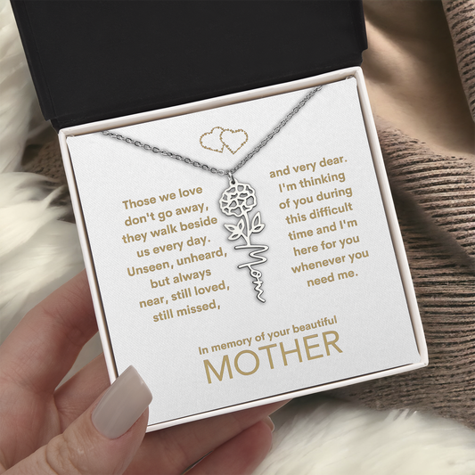 Customized Memorial Gift Loss of Mother for Daughter from Grandma, Friend, or Father