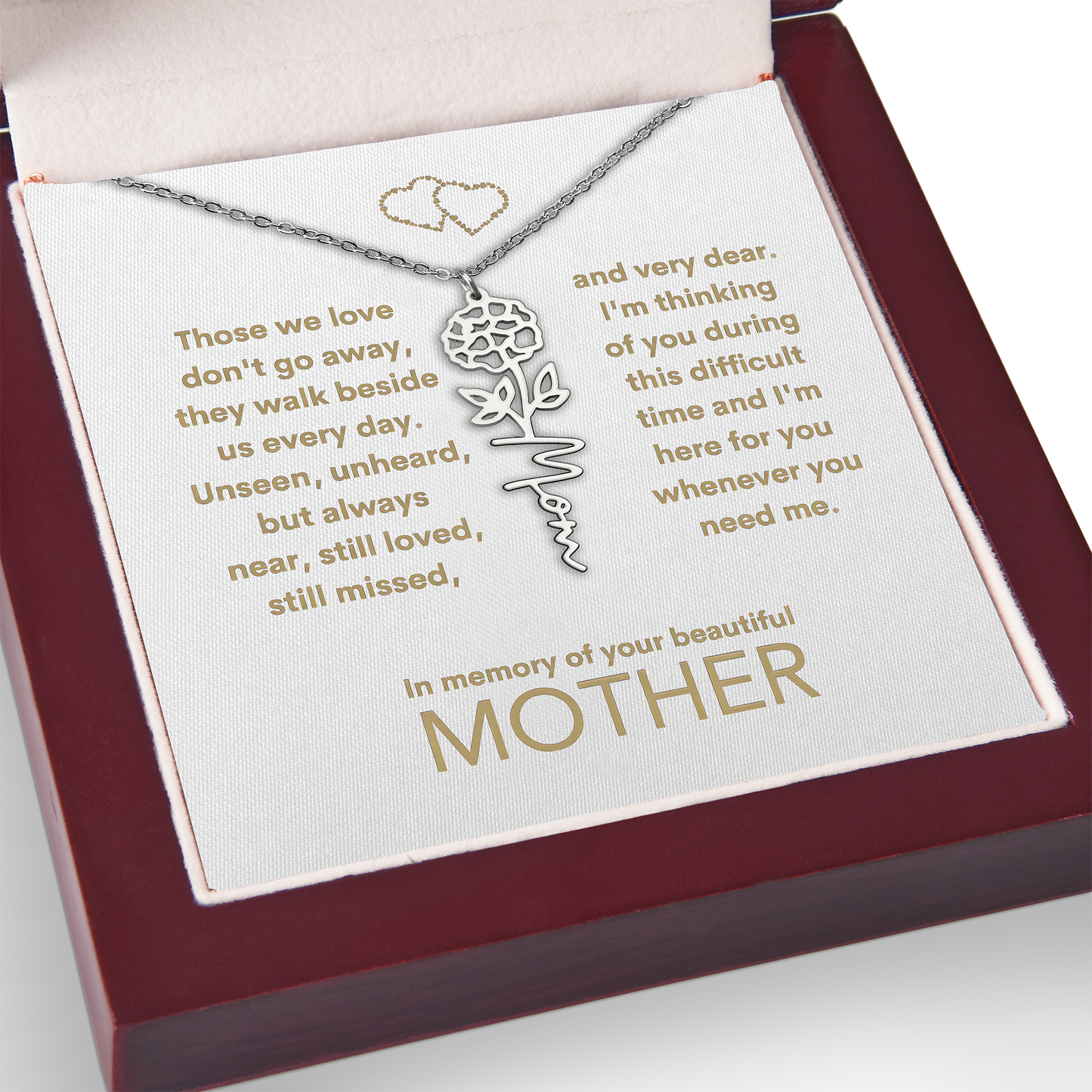 Customized Memorial Gift Loss of Mother for Daughter from Grandma, Friend, or Father