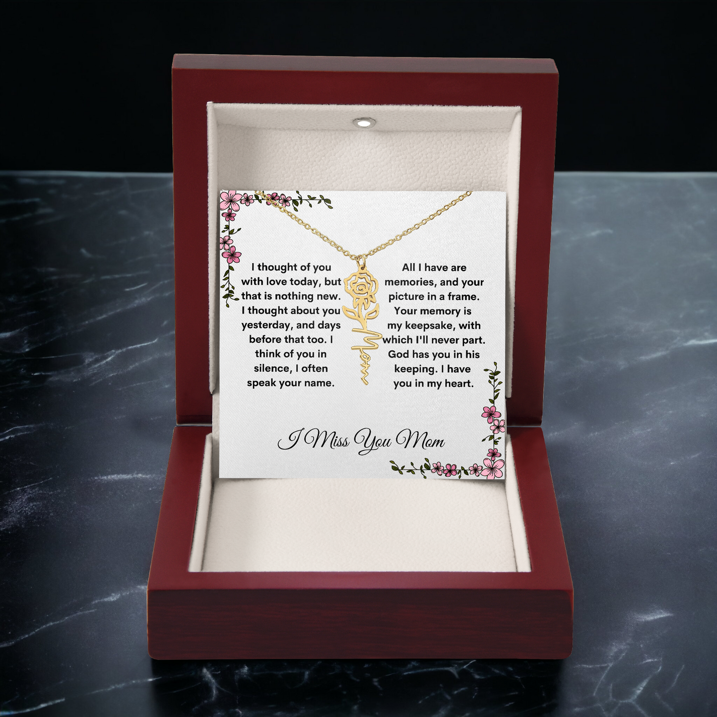 Personalized Memorial Gift Loss of Mother for Daughter from Grandma/Friend/Father