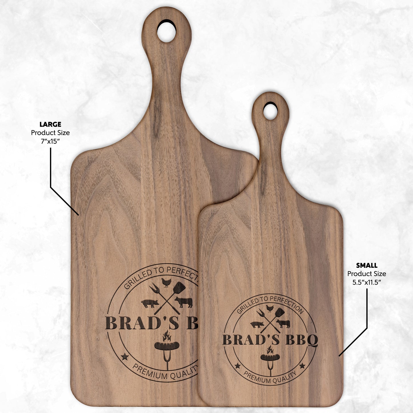 Personalized Grilled To Perfection Meat Cutting Board
