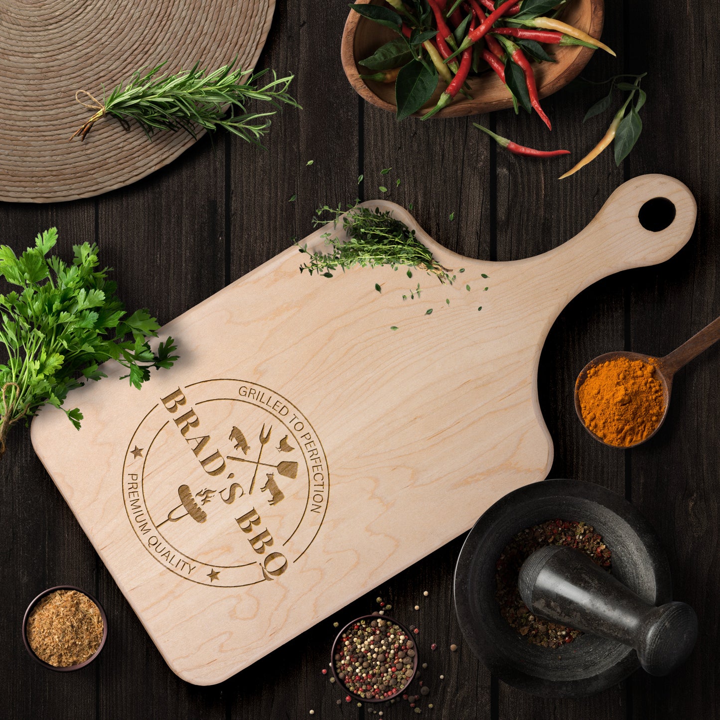 Personalized Grilled To Perfection Meat Cutting Board