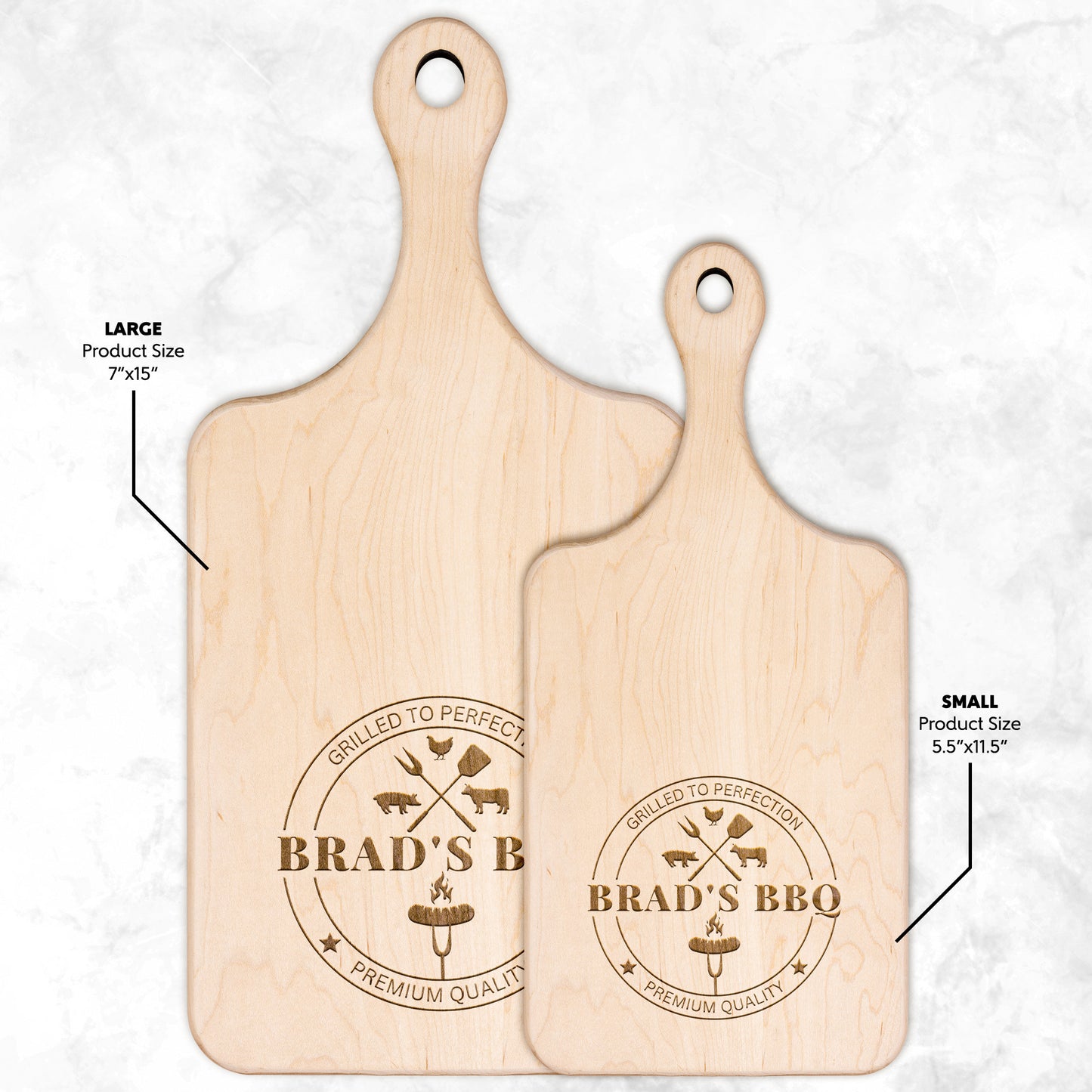 Personalized Grilled To Perfection Meat Cutting Board