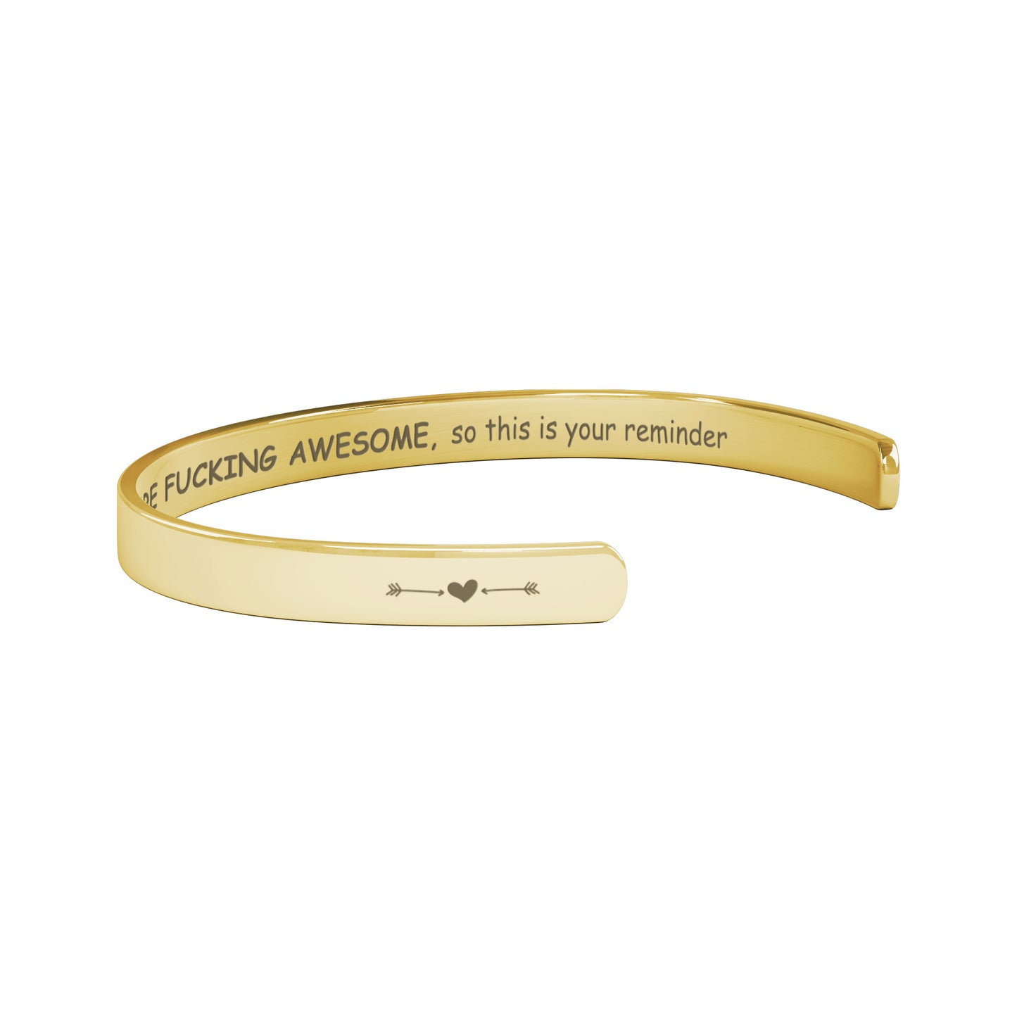 You're F*cking Awesome Personalized Cuff Bracelet