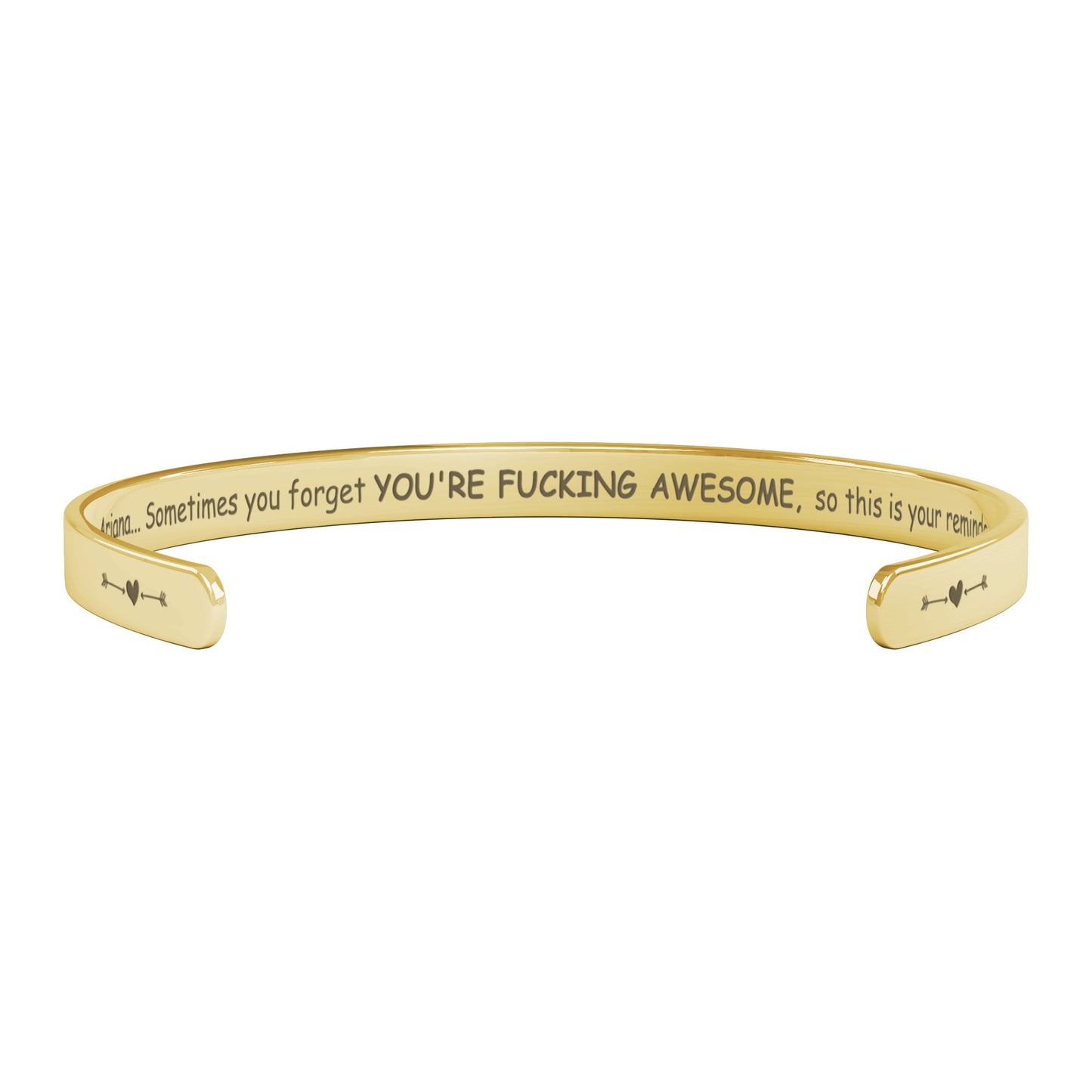 You're F*cking Awesome Personalized Cuff Bracelet