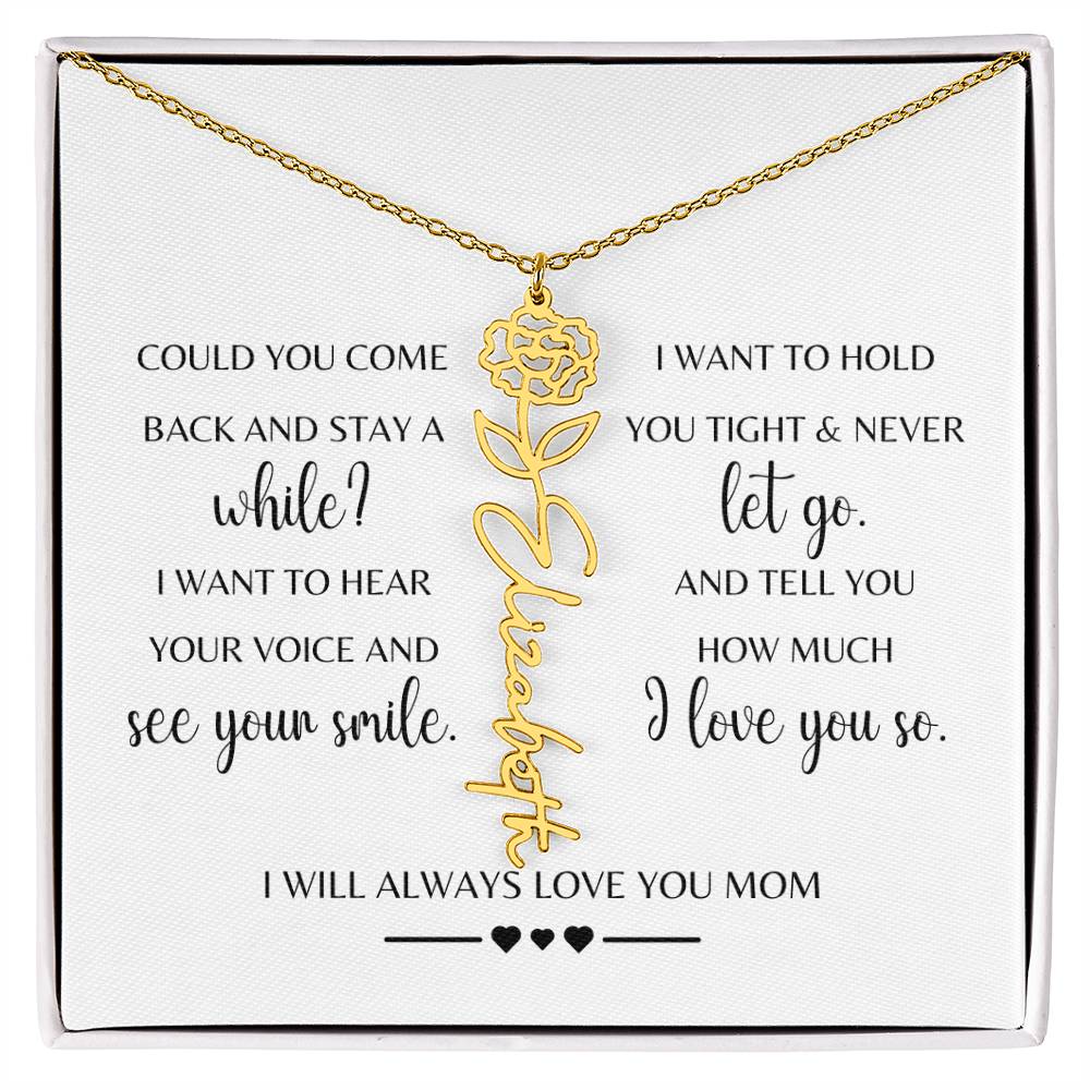 Sympathy Gift Loss of Mother for Daughter | Memorial Jewelry from Grandma or Dad for Loss of Mother | Grief