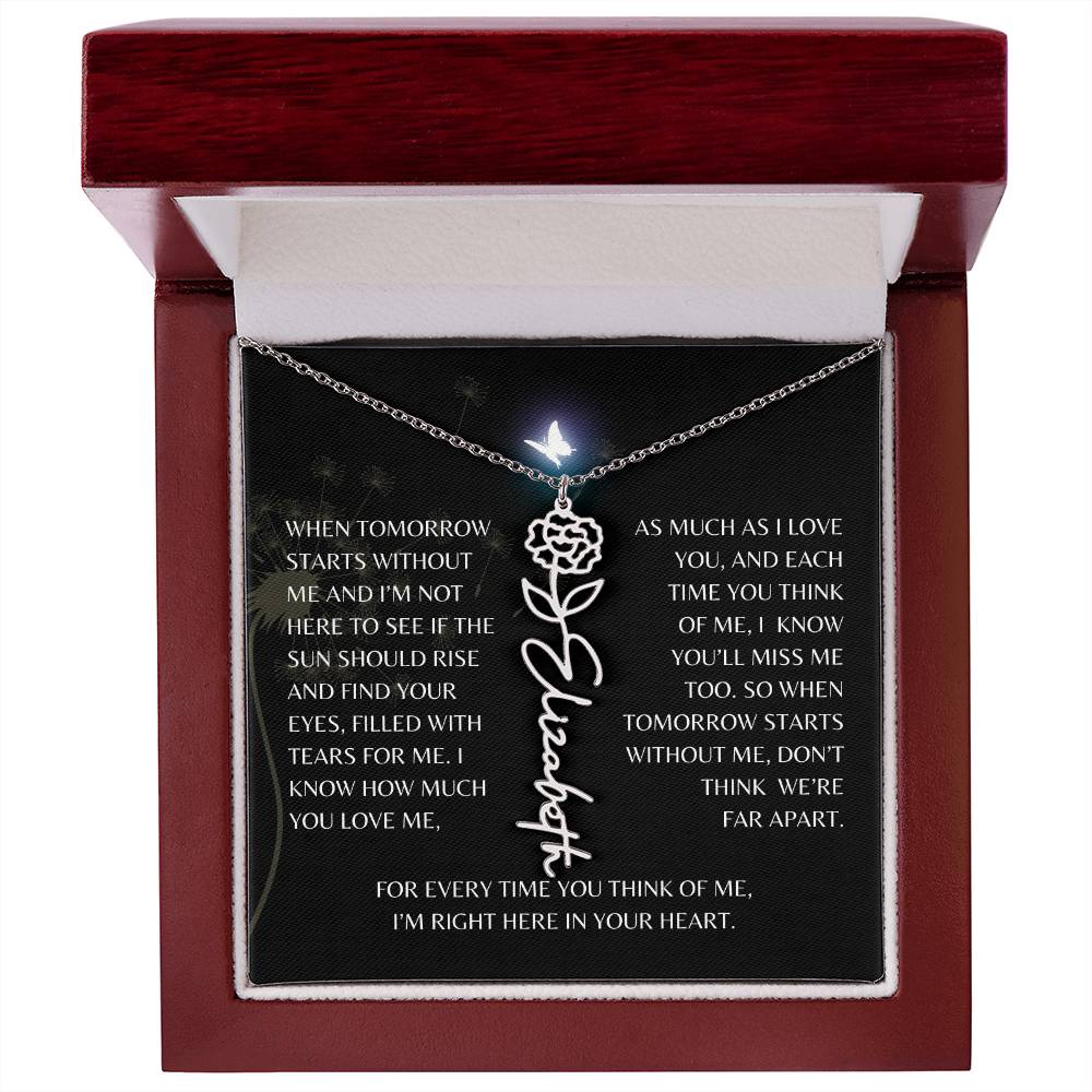 In Loving Memory Gift Loss of Mother for Daughter/Granddaughter | Memorial Jewelry from Dad or Grandmother for Loss of Mother Gift | Remembrance