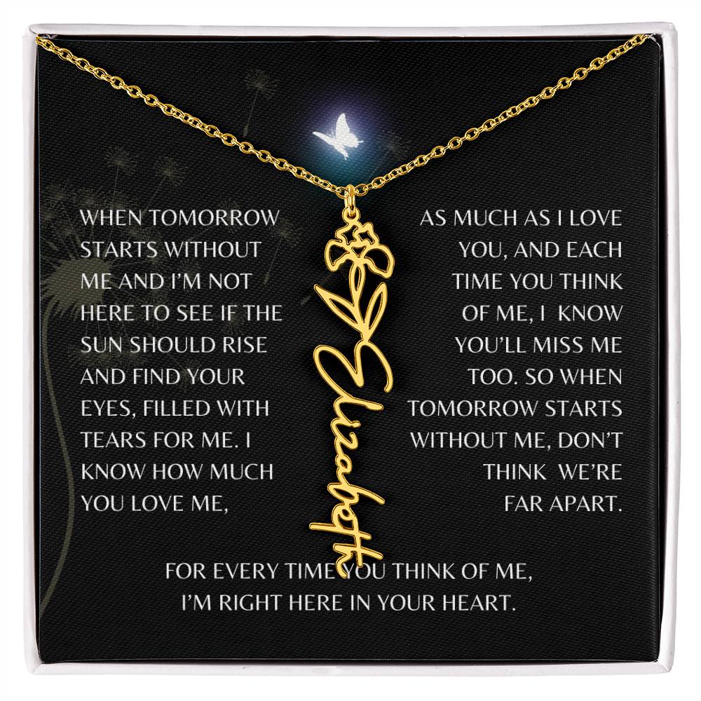 In Loving Memory Gift Loss of Mother for Daughter/Granddaughter | Memorial Jewelry from Dad or Grandmother for Loss of Mother Gift | Remembrance