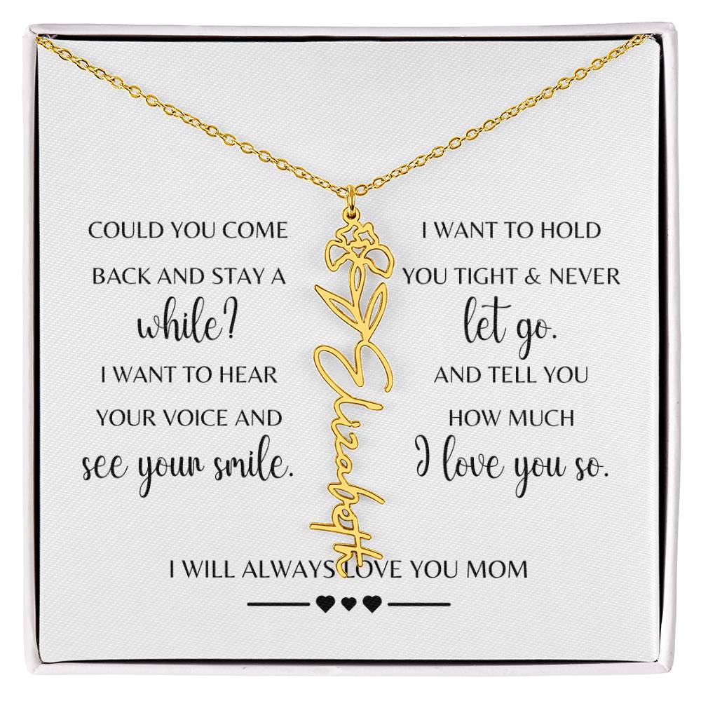 Sympathy Gift Loss of Mother for Daughter | Memorial Jewelry from Grandma or Dad for Loss of Mother | Grief