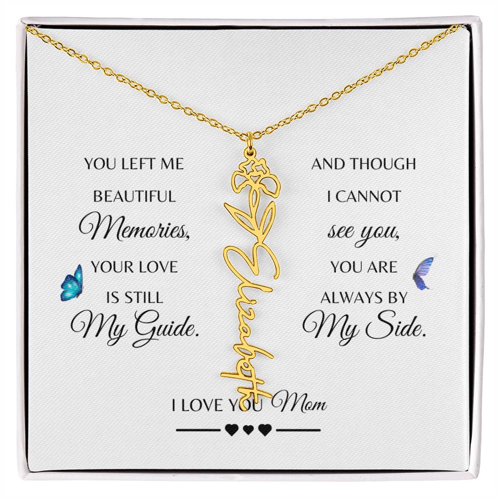 Memorial Gift Loss of Mother for Daughter | In Loving Memory Jewelry from Dad or Grandma for Loss of Mother | Sympathy Gift