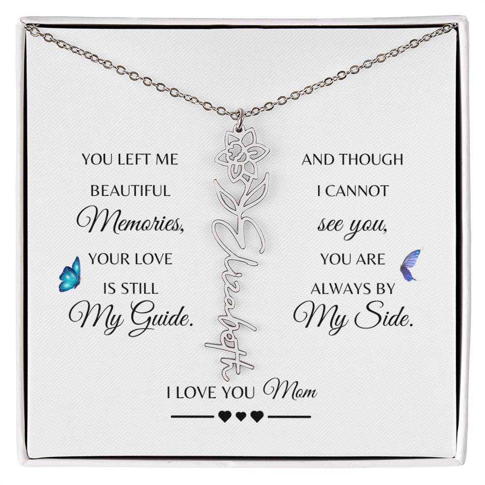 Memorial Gift Loss of Mother for Daughter | In Loving Memory Jewelry from Dad or Grandma for Loss of Mother | Sympathy Gift