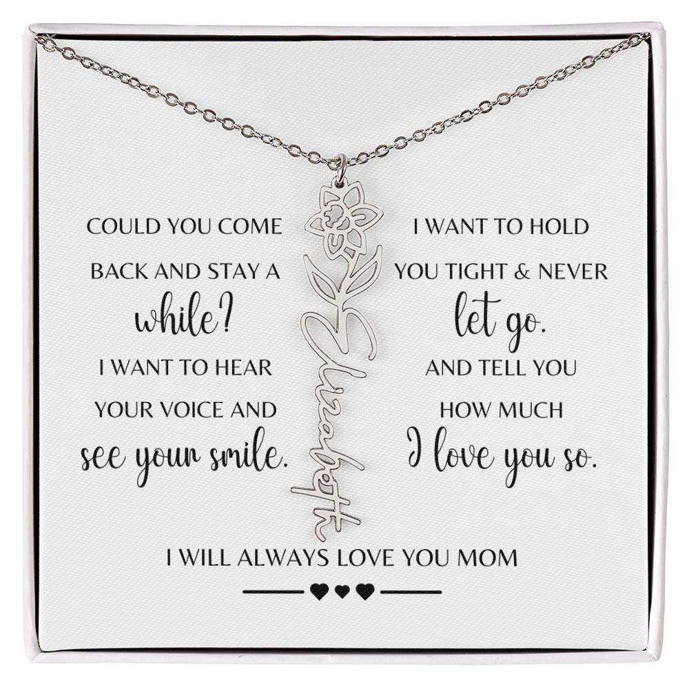 Sympathy Gift Loss of Mother for Daughter | Memorial Jewelry from Grandma or Dad for Loss of Mother | Grief