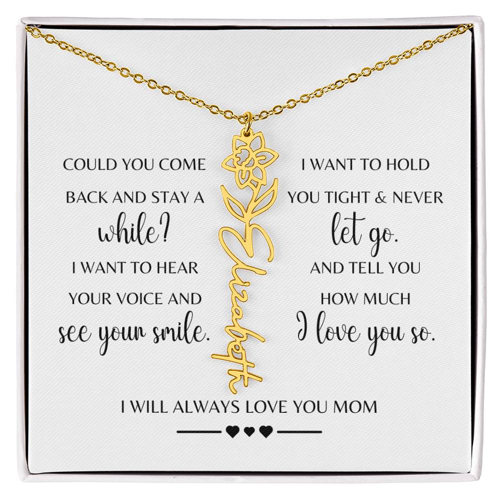 Sympathy Gift Loss of Mother for Daughter | Memorial Jewelry from Grandma or Dad for Loss of Mother | Grief