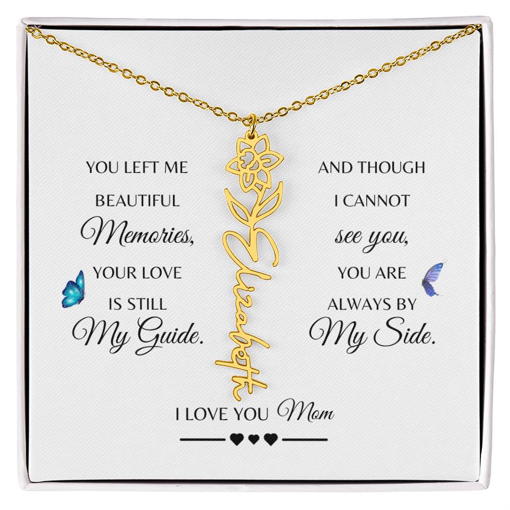 Memorial Gift Loss of Mother for Daughter | In Loving Memory Jewelry from Dad or Grandma for Loss of Mother | Sympathy Gift