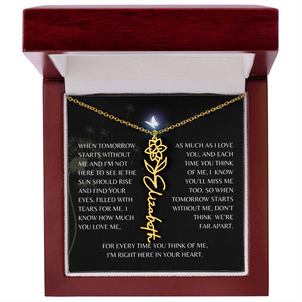 In Loving Memory Gift Loss of Mother for Daughter/Granddaughter | Memorial Jewelry from Dad or Grandmother for Loss of Mother Gift | Remembrance