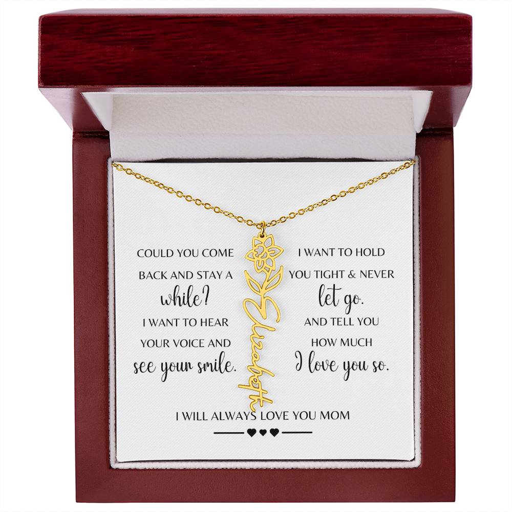 Sympathy Gift Loss of Mother for Daughter | Memorial Jewelry from Grandma or Dad for Loss of Mother | Grief