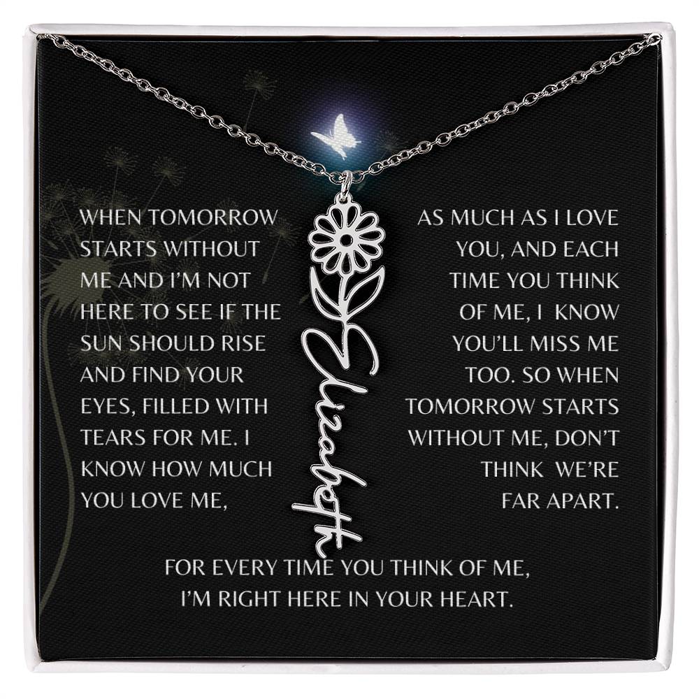 In Loving Memory Gift Loss of Mother for Daughter/Granddaughter | Memorial Jewelry from Dad or Grandmother for Loss of Mother Gift | Remembrance