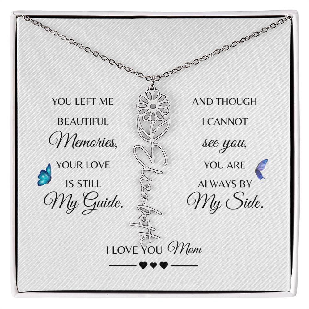 Memorial Gift Loss of Mother for Daughter | In Loving Memory Jewelry from Dad or Grandma for Loss of Mother | Sympathy Gift