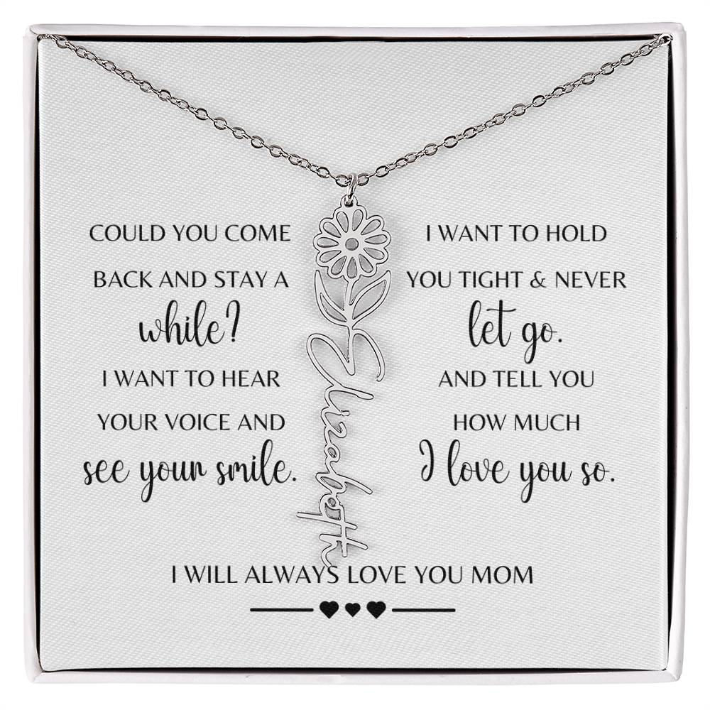 Sympathy Gift Loss of Mother for Daughter | Memorial Jewelry from Grandma or Dad for Loss of Mother | Grief